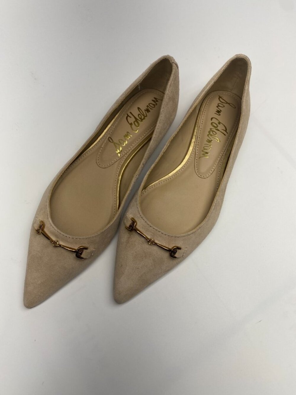 Sam Edelman Women's Natural Nori Pointed Toe Flat Sz 7 - Picture 9 of 10